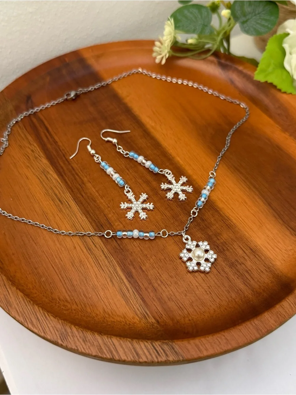 Handmade delicate snowflake
